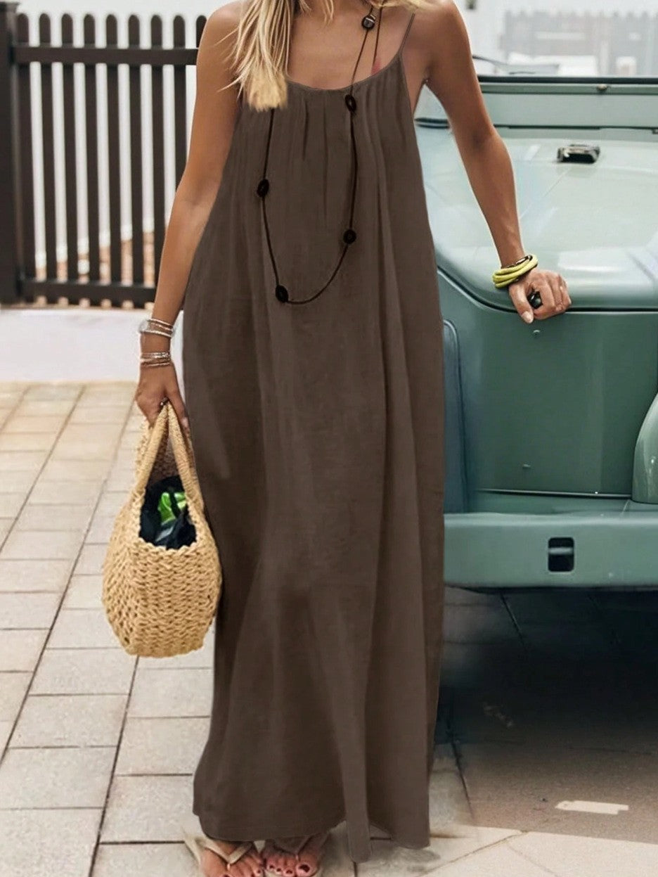 Elara Open-Back Maxi Dress