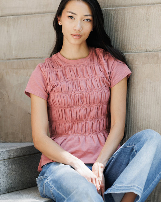 Smocked Tee
