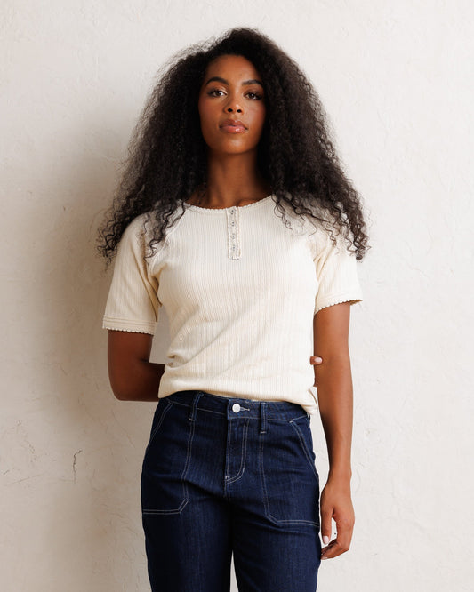 Pointelle Pretty Top