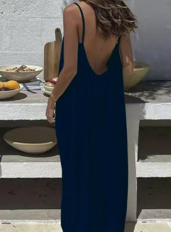 Elara Open-Back Maxi Dress