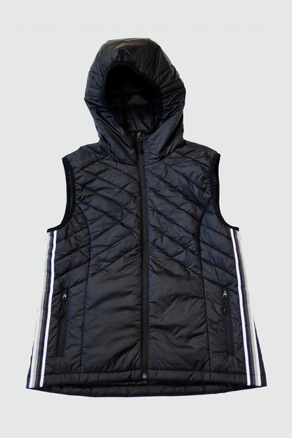 Powerstripe Eco-Friendly Down Hooded Vest